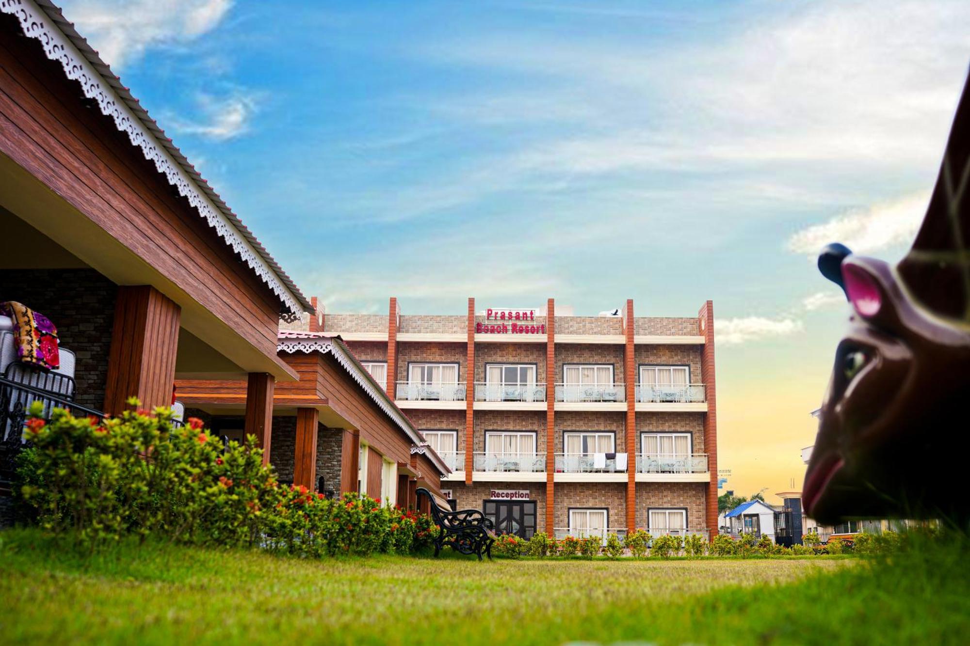 Prasant On Beach Resort !! Lift - Wifi -Restaurant-Parking Facilities-Newly Decorated Room !! Mandarmani Exteriér fotografie